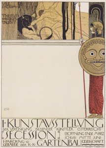 Eerste tentoonstellingsposter van de Wiener Secession (gecensureerde versie)